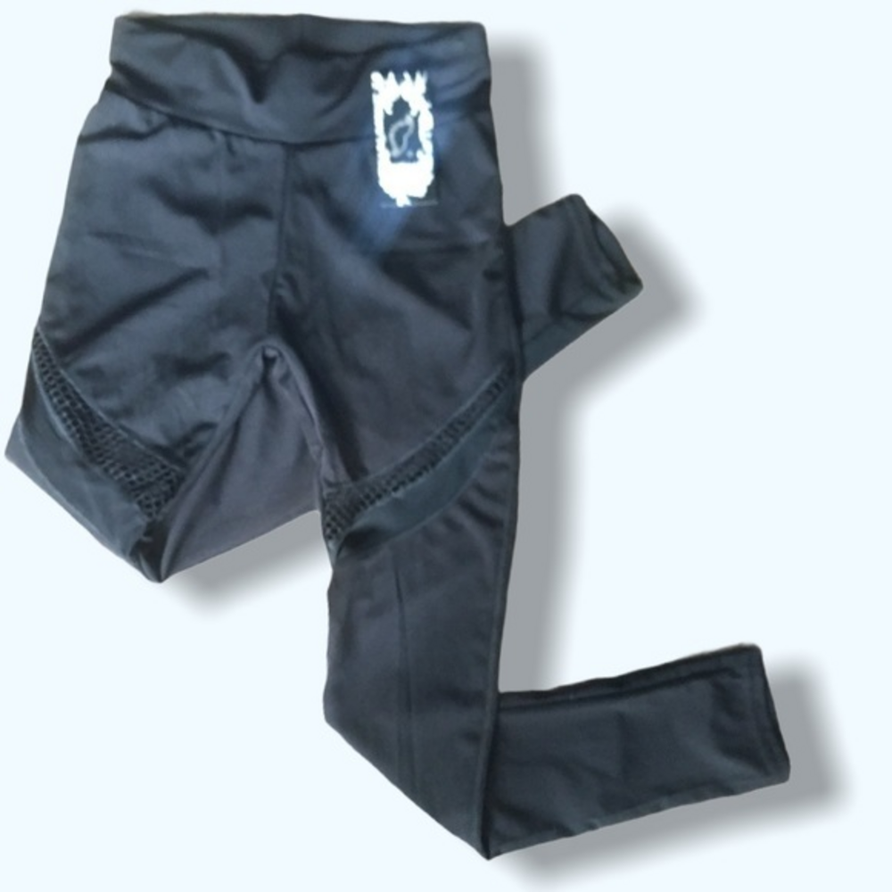 Hots Wing Black Leggings S/M‎ NWT